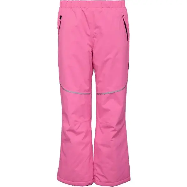 Lewro DARAN Vodoodolné detské zateplené nohavice, ružová, veľkosť 140-146