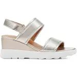 Geox SPHERICA EC6 Dámske sandále, strieborná, veľkosť