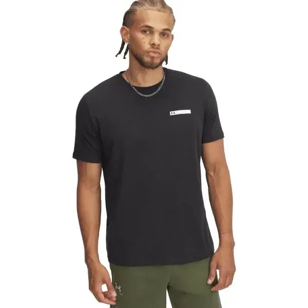 Under Armour STRIP LOGO Pánske tričko, čierna, veľkosť