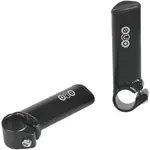 One HLINÍKOVÉ ROHY ROVNÉ KRÁTKE HLINÍKOVÉ ROHY ROVNÉ KRÁTKE - Hliníkové rohy na bicykel, čierna, veľkosť