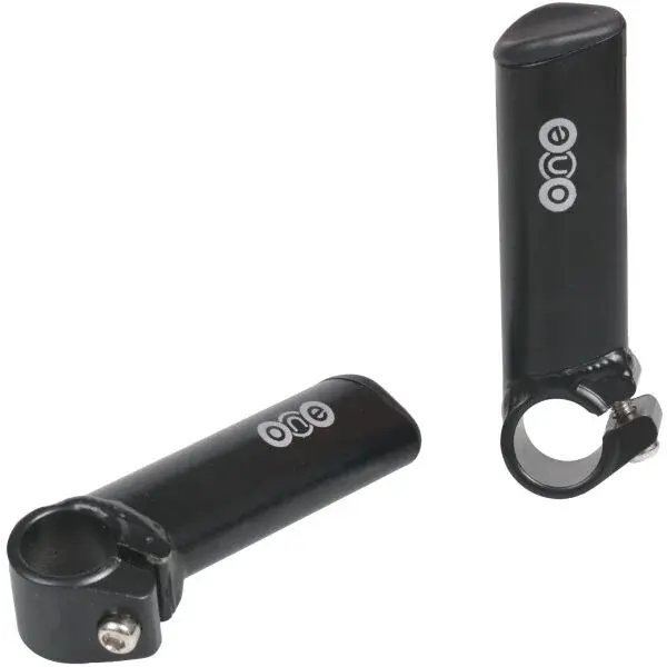 One HLINÍKOVÉ ROHY ROVNÉ KRÁTKE HLINÍKOVÉ ROHY ROVNÉ KRÁTKE - Hliníkové rohy na bicykel, čierna, veľkosť