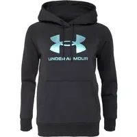 Under Armour RIVAL FLEECE SHIMMER Dámska mikina, čierna, veľkosť L
