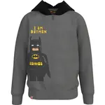 LEGO&reg; kidswear CARDIGAN W. HOOD Chlapčenská mikina, tmavo sivá, veľkosť