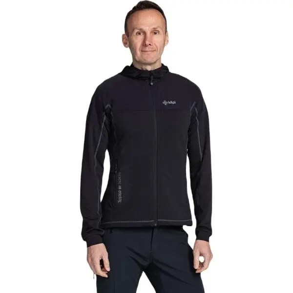 KILPI MEMPHIS-M Pánská mikina, čierna, veľkosť XXXL