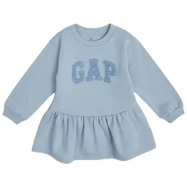 GAP BABY Dievčenské šaty, svetlomodrá, veľkosť 5Y