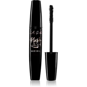 L.A. Girl Cosmetics Plush Lash riasenka pre objem a natočenie rias odtieň Blackest Black 10 g