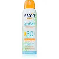 Astrid Sun Coconut Love neviditeľný sprej na opaľovanie SPF 30 s vysokou UV ochranou 150 ml