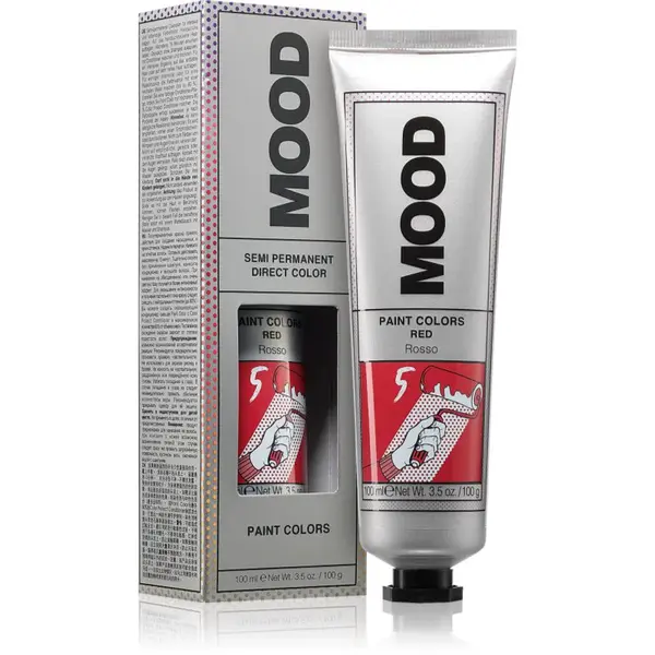 MOOD Paint Colors semipermanentná farba na vlasy odtieň Red 100 ml