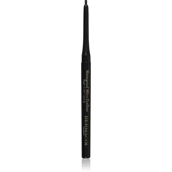 Dermacol Micro Eyeliner Waterproof vodeodolná ceruzka na oči odtieň 01 Black 1 g