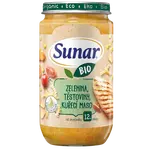 SUNAR BIO príkrm zelenina, cestoviny, kuracie mäso 12m+, 235 g