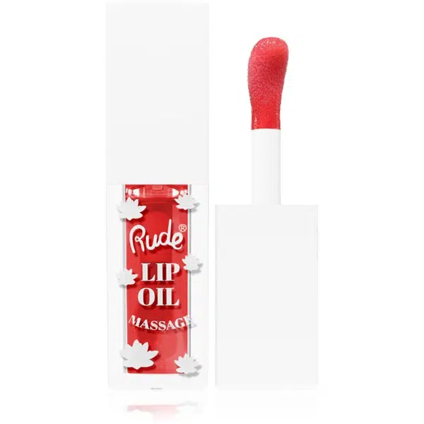 Rude Cosmetics Lip Oil Massage olej na pery s hydratačným účinkom odtieň Chillaxin’ Cherry 4 ml