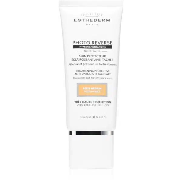 Institut Esthederm Photo Reverse Protective Anti-Dark Spots Tinted Face Care ochranný tónovací krém proti pigmentovým škvrnám s vysokou UV ochranou od