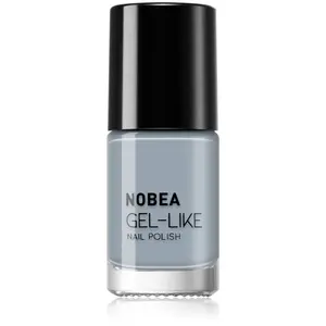 NOBEA Day-to-Day Gel-like Nail Polish lak na nechty s gélovým efektom odtieň Cloudy grey #N10 6 ml