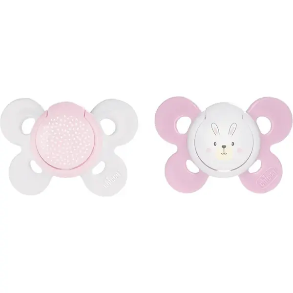 Chicco Physio Comfort 2-6 m cumlík Girl-Dots/Rabbit 2 ks