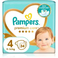 Pampers Premium Care Size 4 jednorazové plienky 9-14 kg 34 ks