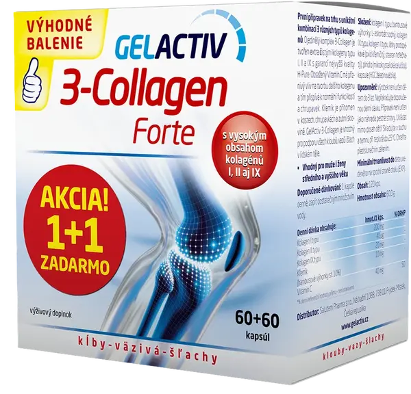 GELACTIV 3-Collagen Forte 2 x 60 ks