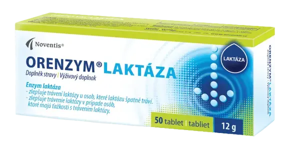 NOVENTIS Orenzym Laktáza 50 tabliet
