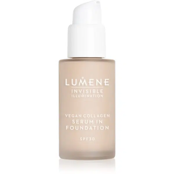 Lumene Invisible Illumination Vegan Collagen Serum in Foundation ľahký make-up s vyživujúcim účinkom SPF 30 0.5 30 ml