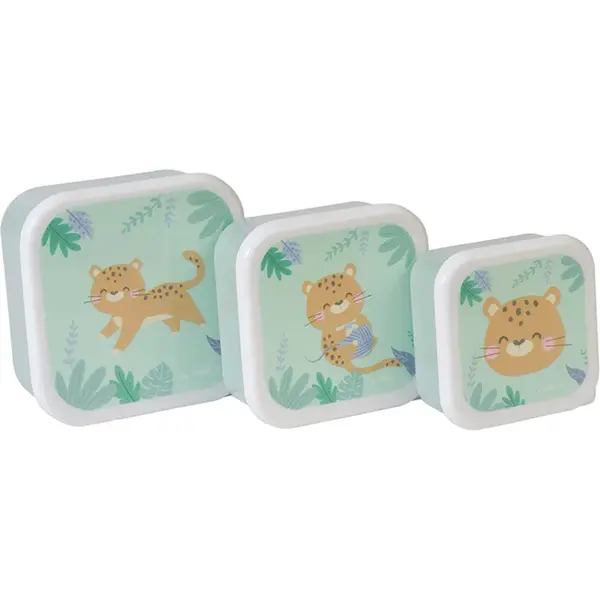 Saro Baby Snack Boxes desiatový box Hunter Mint 3 ks