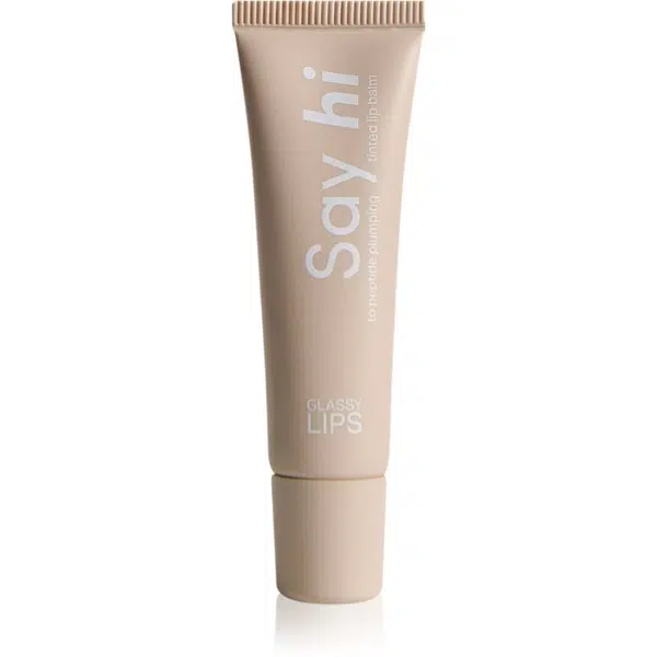 Say Hi Glassy Lips tónovací balzam na pery s peptidmi odtieň Coral 10 ml
