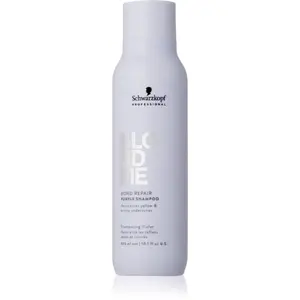 Schwarzkopf Professional Blondme Bond Repair Purple Shampoo fialový šampón pre blond vlasy 300 ml