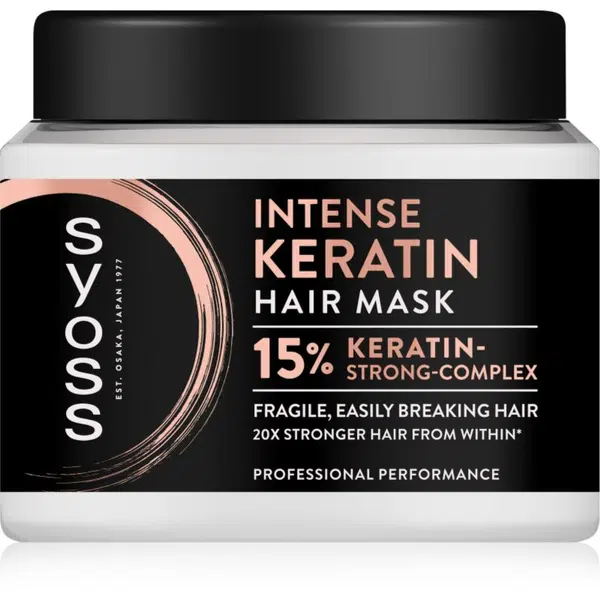 Syoss Intense Keratin intenzívna maska na vlasy s keratínom 400 ml