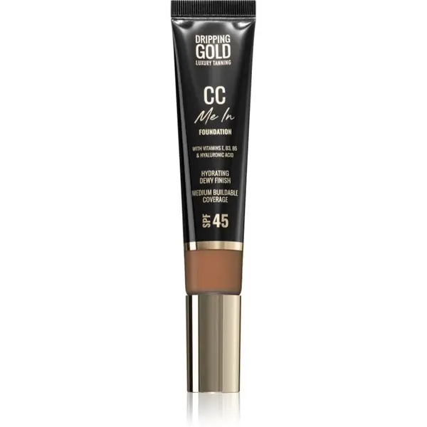 Dripping Gold CC Me In ľahký make-up SPF 45 odtieň Toasted 08 32 ml