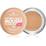 essence NATURAL MATTE MOUSSE penový make-up odtieň 01 16 g