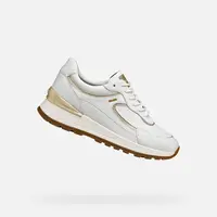 White women's sneakers Geox Desya ABX - Women's