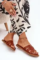 Boto Dámske sandále na plochom podpätku Camel Mirona