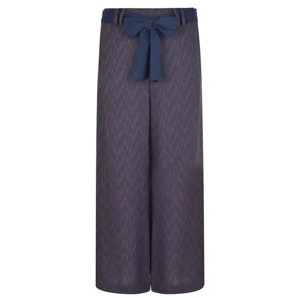 PATRIZIA PEPE Loose Fit nohavice s vysokým pásom s potlačou