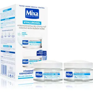 Mixa Hyalurogel sada pre intenzívnu hydratáciu pleti 2x50 ml