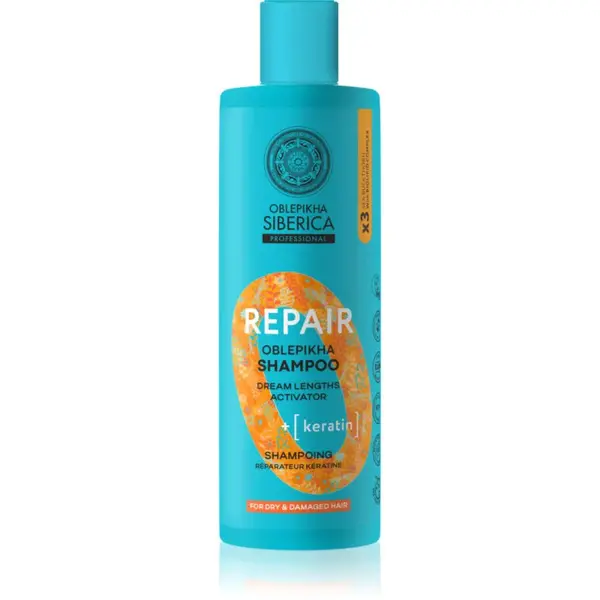 Natura Siberica Oblepikha Siberica Repair regeneračný šampón pre suché a oslabené vlasy 400 ml