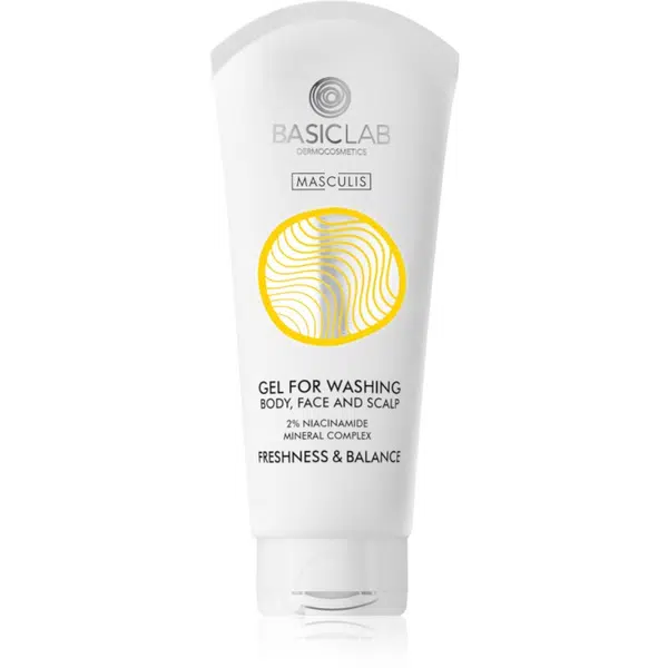 BasicLab Dermocosmetics Masculis sprchový gél na tvár, telo a vlasy 100 ml