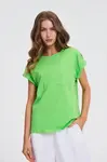 Marisse Green T-Shirt With Pocket