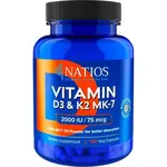 NATIOS Vitamin D3 & K2 MK-7 2000 IU / 75 mcg 100 kapsúl