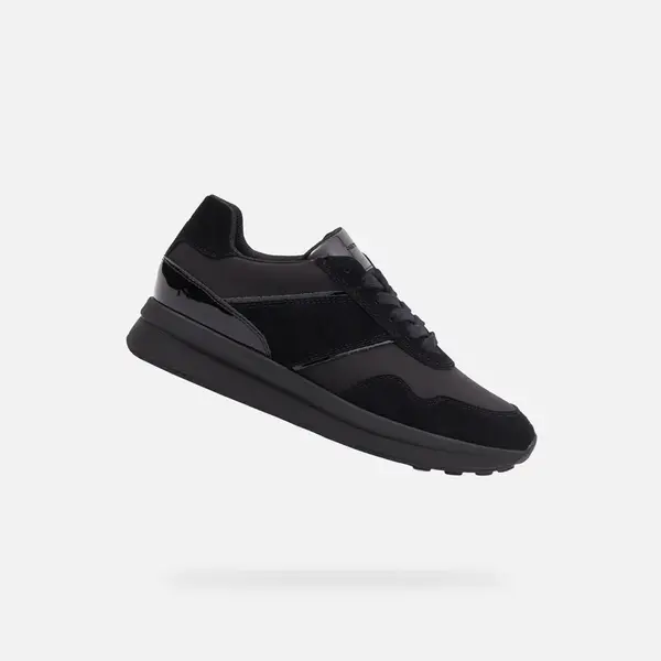 Black women's sneakers Geox Runntix - Women's