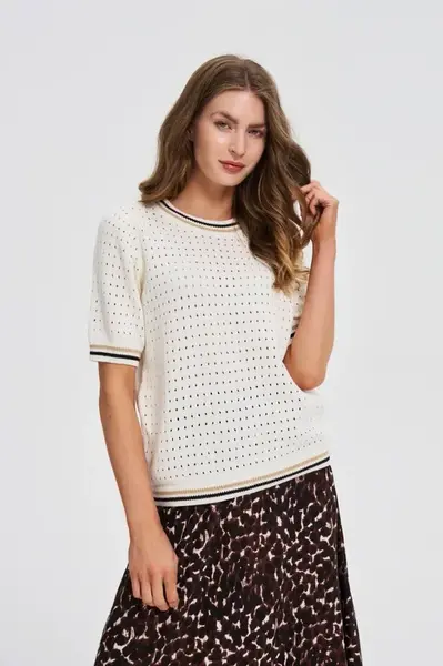 Marisse WOMEN'S SWEATER Z-SW-4805 OFF WHITE