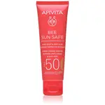 Apivita Bee Sun Safe Anti-Spot and Anti-Age Tinted Face Cream SPF50 ochranný tónovací krém na tvár SPF 50 odtieň Golden 50 ml
