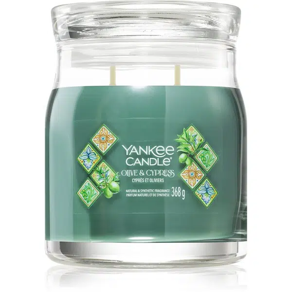 Yankee Candle Olive & Cypress vonná sviečka 368 g