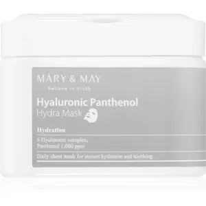 Mary&May Hyaluronic Panthenol Hydra Mask sada plátenných masiek pre intenzívnu hydratáciu pleti 30 ks