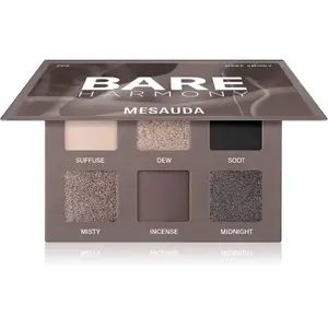 Mesauda Bare Harmony paletka očných tieňov odtieň 202 Deep Smoky 6x1 g