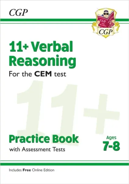 11+ CEM Verbal Reasoning Practice Book & Assessment Tests - Ages 7-8 (with Online Edition) - CGP Books