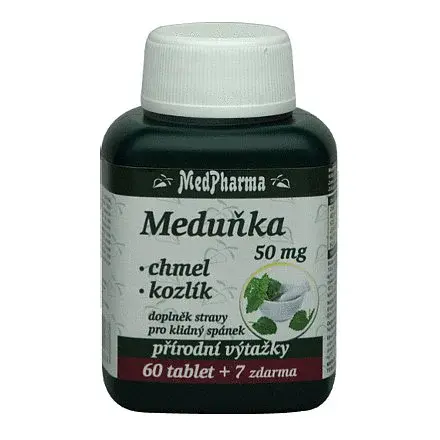 Medpharma Meduňka+chmel+kozlík Tbl.67