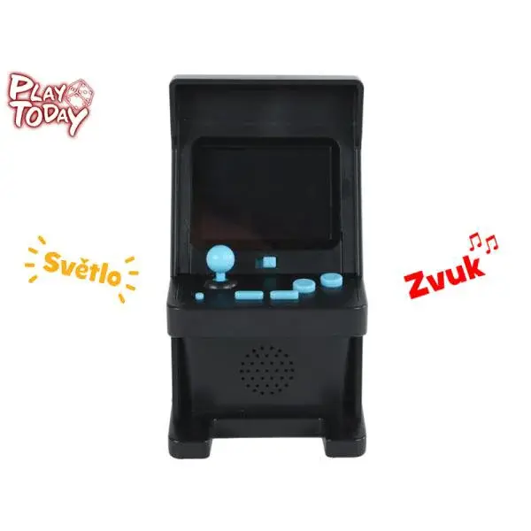 Play Today herná konzola 13cm na batérie s farebnou obrazovkou 120hier so svetlom, zvukom
