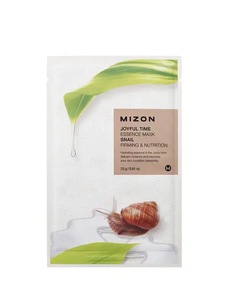 Mizon Plátýnková 3D maska s filtrátem z hlemýždího extraktu pro vyhlazení a výživu pleti Joyful Time (Essence Mask Snail) 23 g