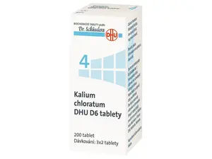 Kalium Chloratum DHU D6(D12) 200 neobalených tablet