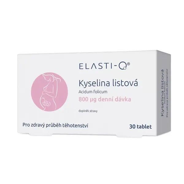 Elasti-Q kyselina listová 800 μg 30 tablet