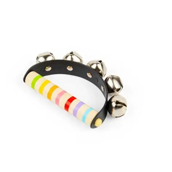 Bigjigs Toys Rolničky s drevenou rukoväťou