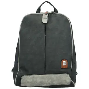 Trendy dámský koženkový batoh Timotheus, černošedý